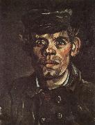 Vincent Van Gogh Head of a Young Peasant in a Peaken Cap (nn04) china oil painting artist